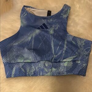 Adidas Blue Mesh Sports Bra. Being sold AS-IS.